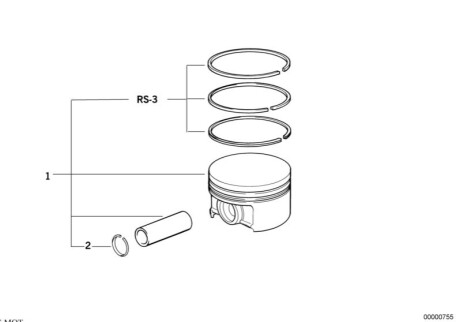 Поршень BMW 11251405264