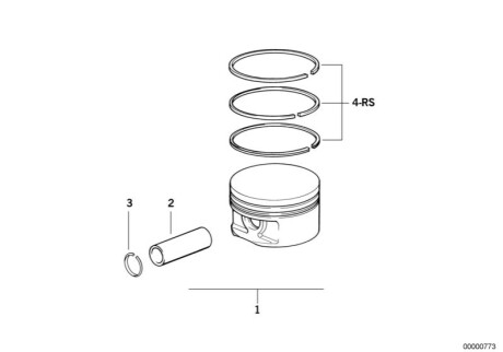 Поршень BMW 11251437038