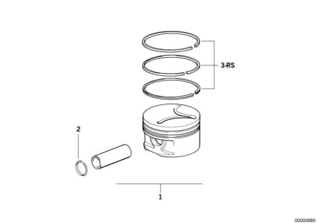 Поршень BMW 11252246629