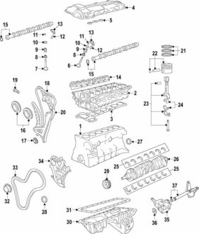 Комплект поршневых колец BMW 11257570405