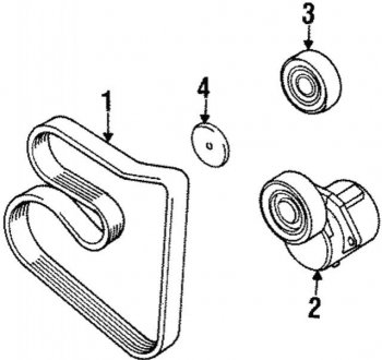 Приводной ремень BMW 11281247986