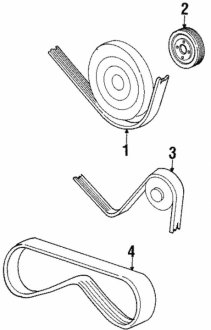 Ремень генератора BMW 11281733708