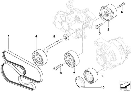 Ремінь поліклиновий BMW 11287789985