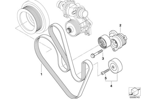 Ролик ремня генератора BMW 11287806252