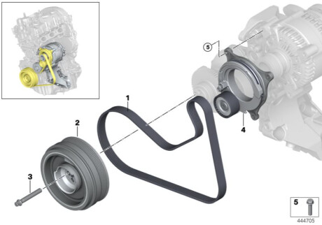 Ремінь генератора BMW 11288646472