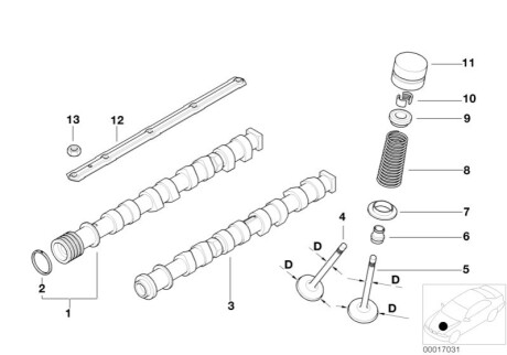 Распредвал BMW 11311745496