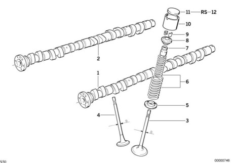 Впускной клапан H11340 BMW 11341404588