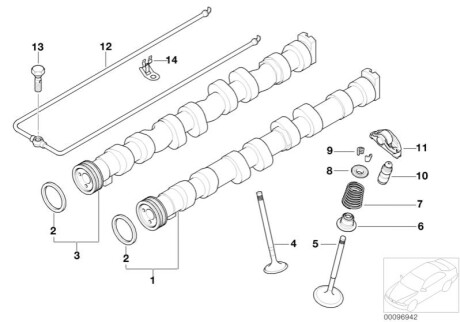 Клапан впускной BMW 11341435461