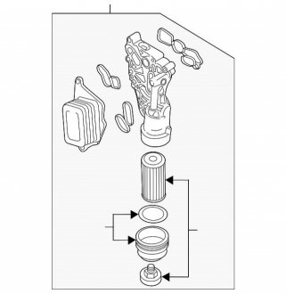 Корпус масляного фильтра BMW 11428649177