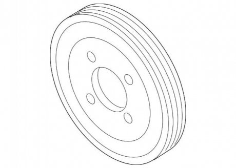 Ременной шкив, водяной насос BMW 11517504077