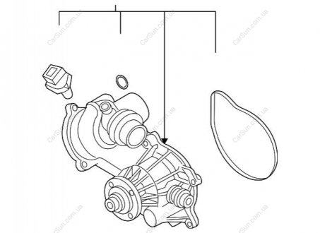 Збірка водяного насоса BMW 11517531860