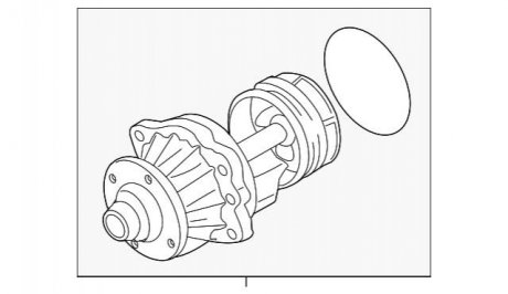 Сборка водяного насоса BMW 11517839062