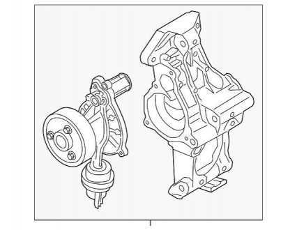 Сборка водяного насоса BMW 11518650987