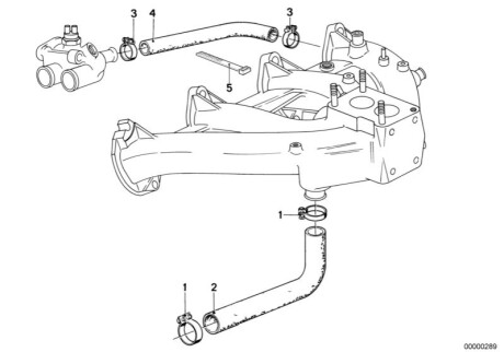 Водяной шланг H11540 BMW 11531266458