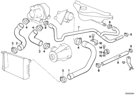 Патрубок радиатора BMW 11531275398