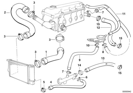 Патрубок радиатора BMW 11531743192