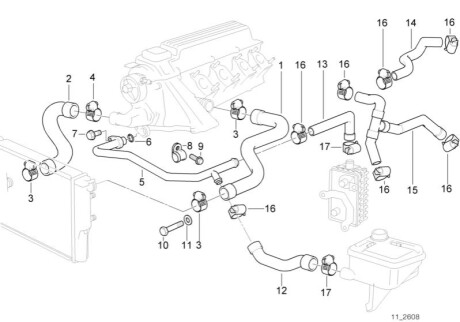 Патрубок радиатора BMW 11532245499