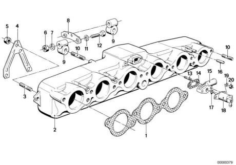 Прокладка впускного коллектора BMW 11611730744