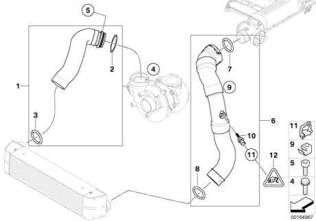 Воздушный патрубок BMW 11613428426