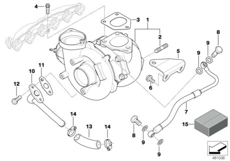 Монтажний комплект, компресор BMW 11657789083