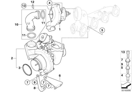 Турбонагнітач BMW 11657804638