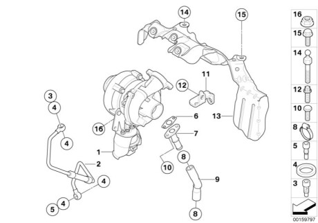 Прокладка метал BMW 11657804911