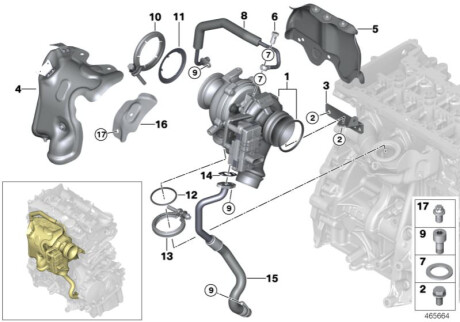 Турбина BMW 11658514267