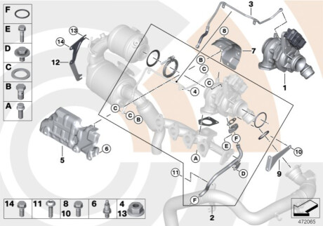 Оригинальная запчасть BMW 11658573108