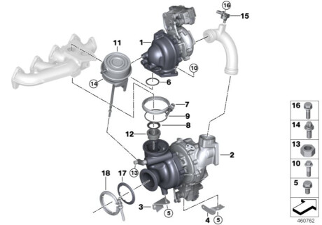 Прокладка турбины BMW 11658580918