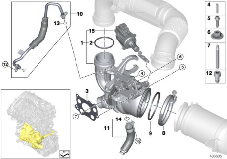 Прокладка турбіни BMW 11658631699