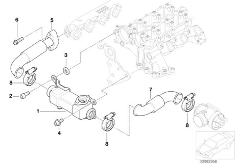 Охолоджувач ОГ BMW 11717787404