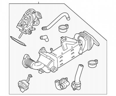 Охолоджувач ОГ BMW 11718570655