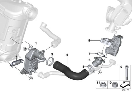 Клапан AGR BMW 11718576810