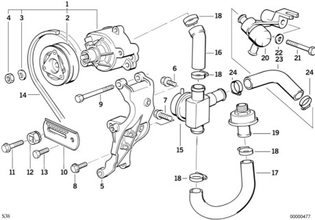 Ремень 12.5x975 SRC BMW 11721312977