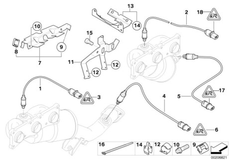 Лямбда зонд BMW 11783438782 (фото 1)