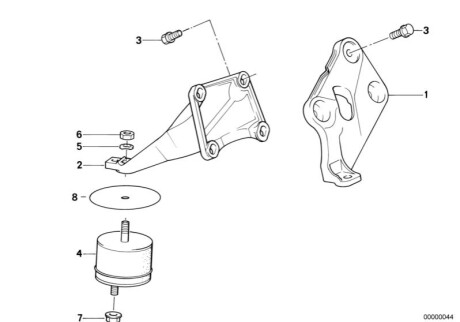 Подушка двигателя BMW 11811137138