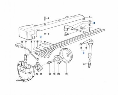 Провода высоковольтные BMW 12121312680