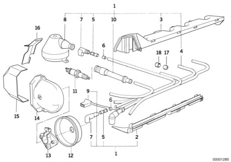 Датчик положения коленвала BMW 12121734141