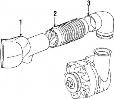 Патрубок BMW 12311710514