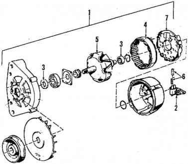 Реле регулятор генератора BMW 12311726022