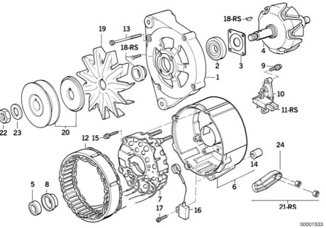 Оригинальная запчасть BMW 12311727748