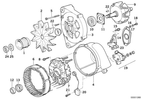 Оригинальная запчасть BMW 12311747247