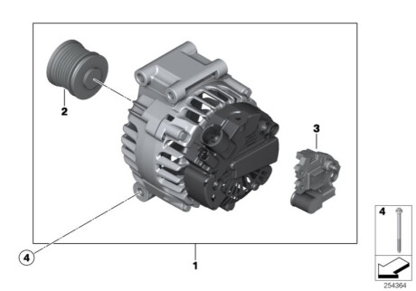 Оригинальная запчасть BMW 12317576515