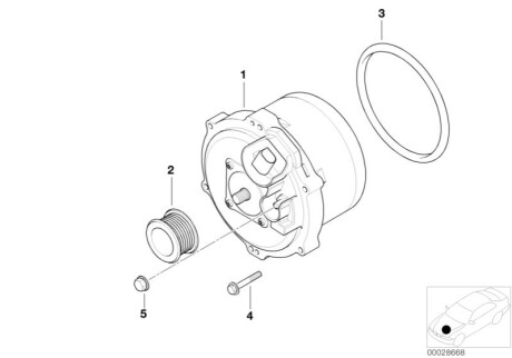 Генератор BMW 12317788826