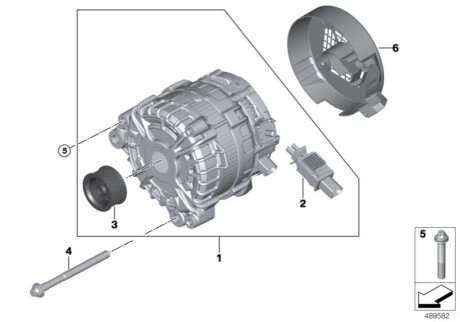 Генератор переменного тока RP 123010 BMW 12318587941