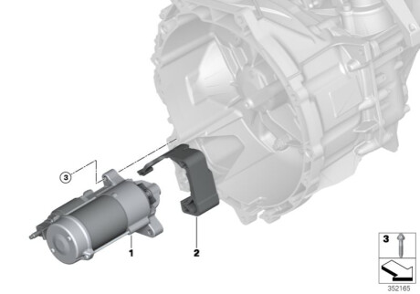 Стартер BMW 12418580389