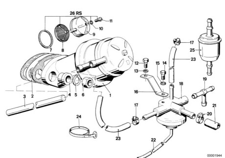 Топливный насос BMW 13311276550