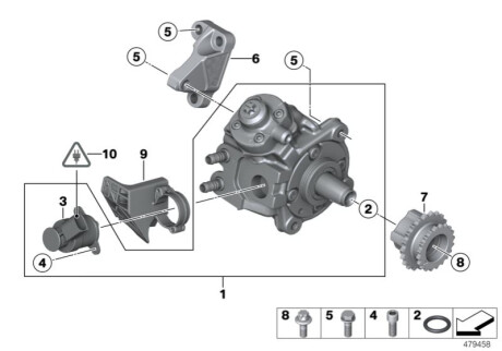 Насос высокого давления 135010 BMW 13518472282