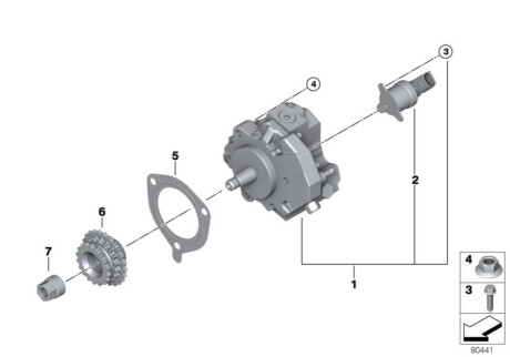 Насос высокого давления BMW 13518511824