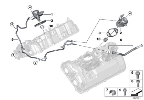 Топливный насос BMW 13518601015